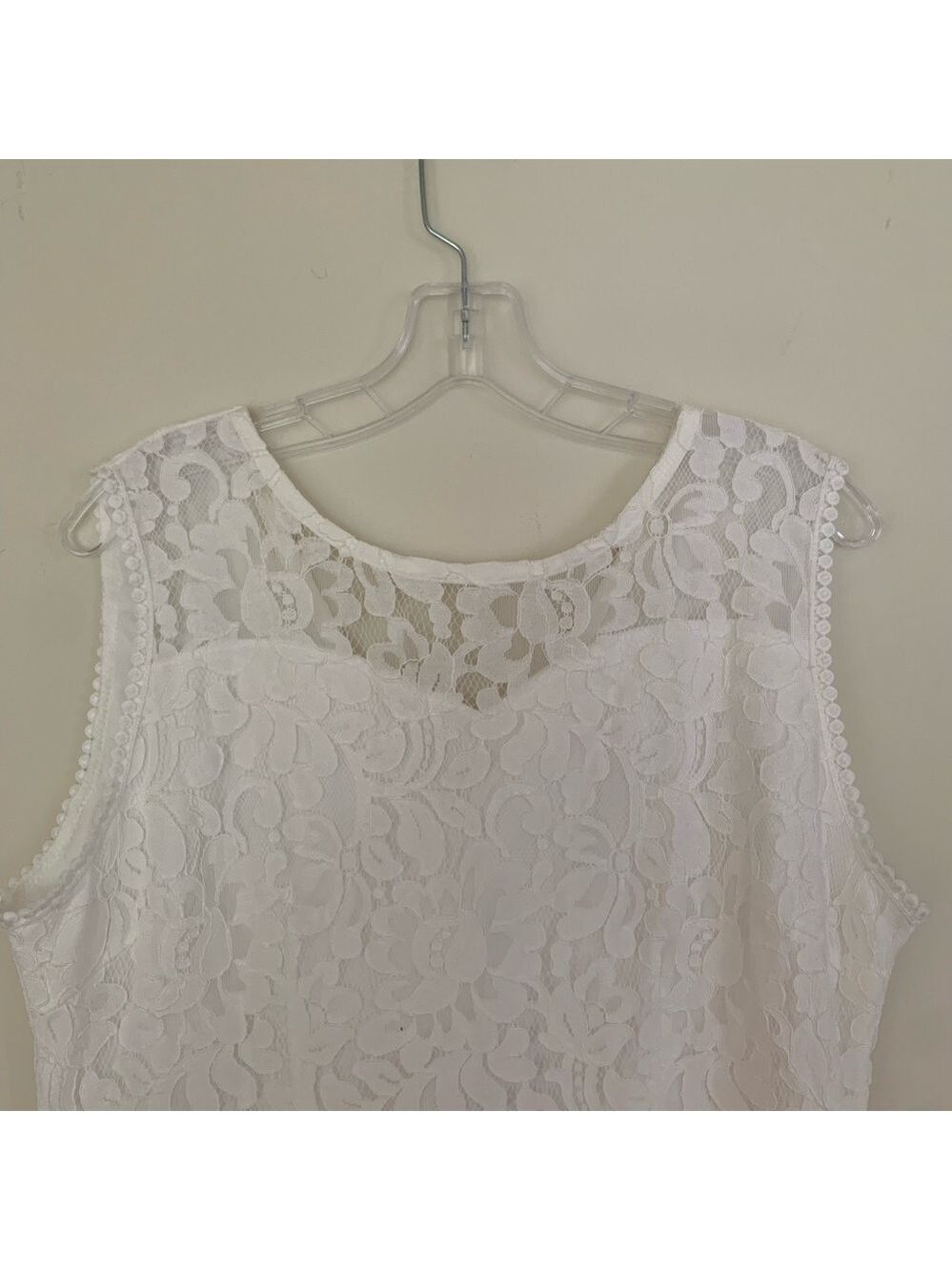Mslg Round Neck V-Back Wedding Guest Floral Lace A Line Dress NEW - Picture 7 of 14